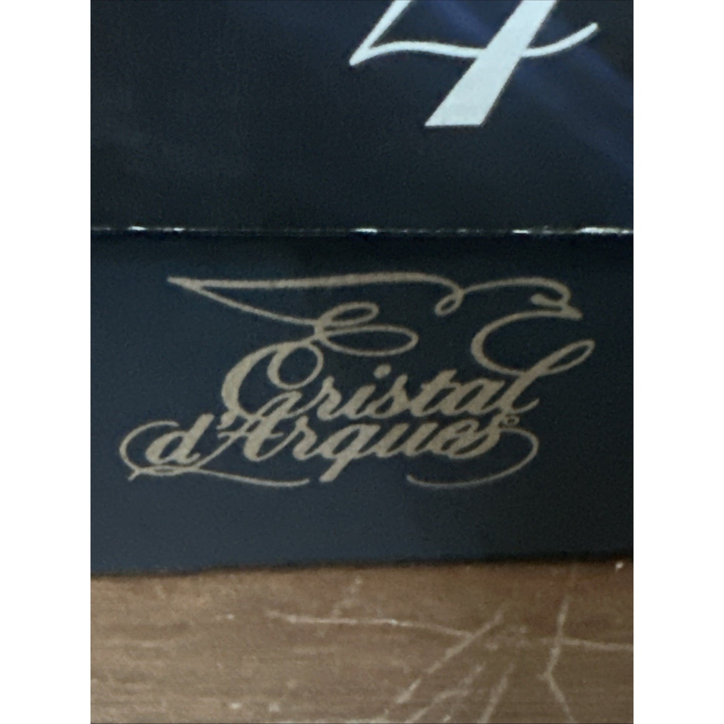 CRISTAL D'ARQUES 5.375" Iced Tea LONGCHAMP 11 Ounce Tumbler - UNUSED Set Of 4