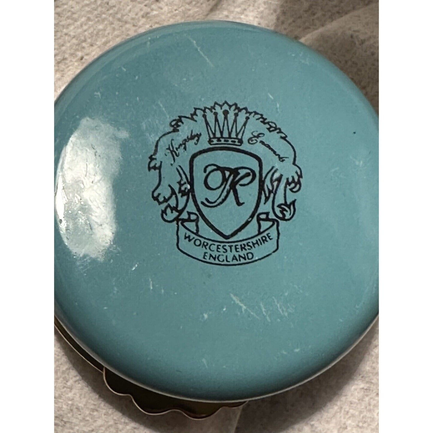 Kingsley Enamel Trinket Box Happy Birthday Worcestershire England in Box