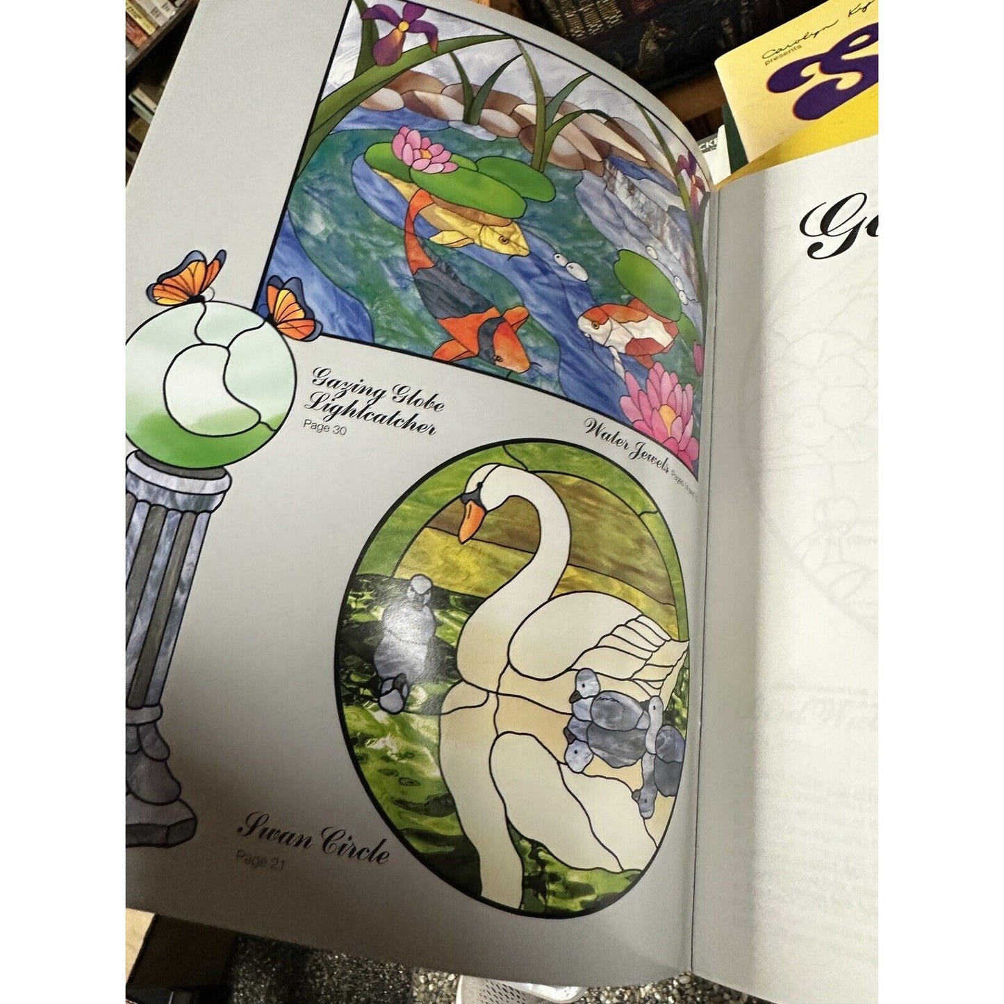 Golden Days Stained Glass Pattern Book by Leslie Gibbs & Laura Payne