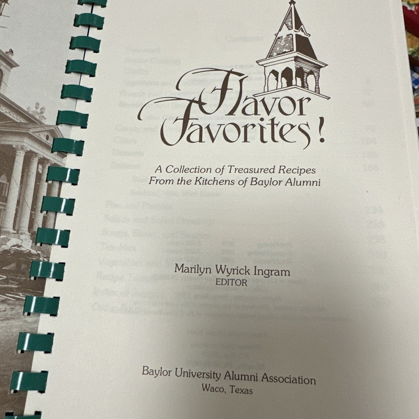 Flavor Favorites! Cookbook Baylor University Alumni Assn Waco TX