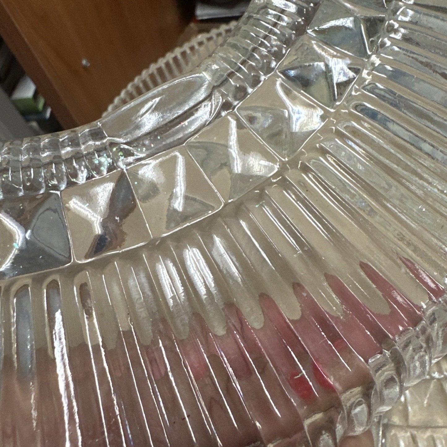 Vintage Kromex Lazy Susan Replacement Relish Dish Glass Inserts Set Of 4
