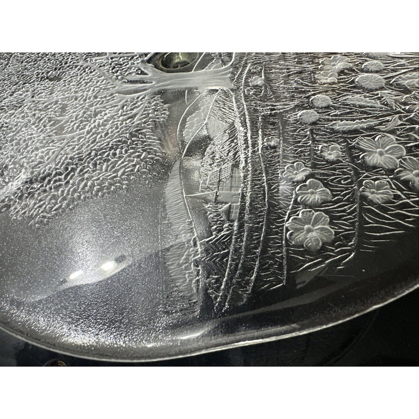 Retro Vintage Studio Nova Germany Crystal Sun Valley 13” Round Canape Tray plate