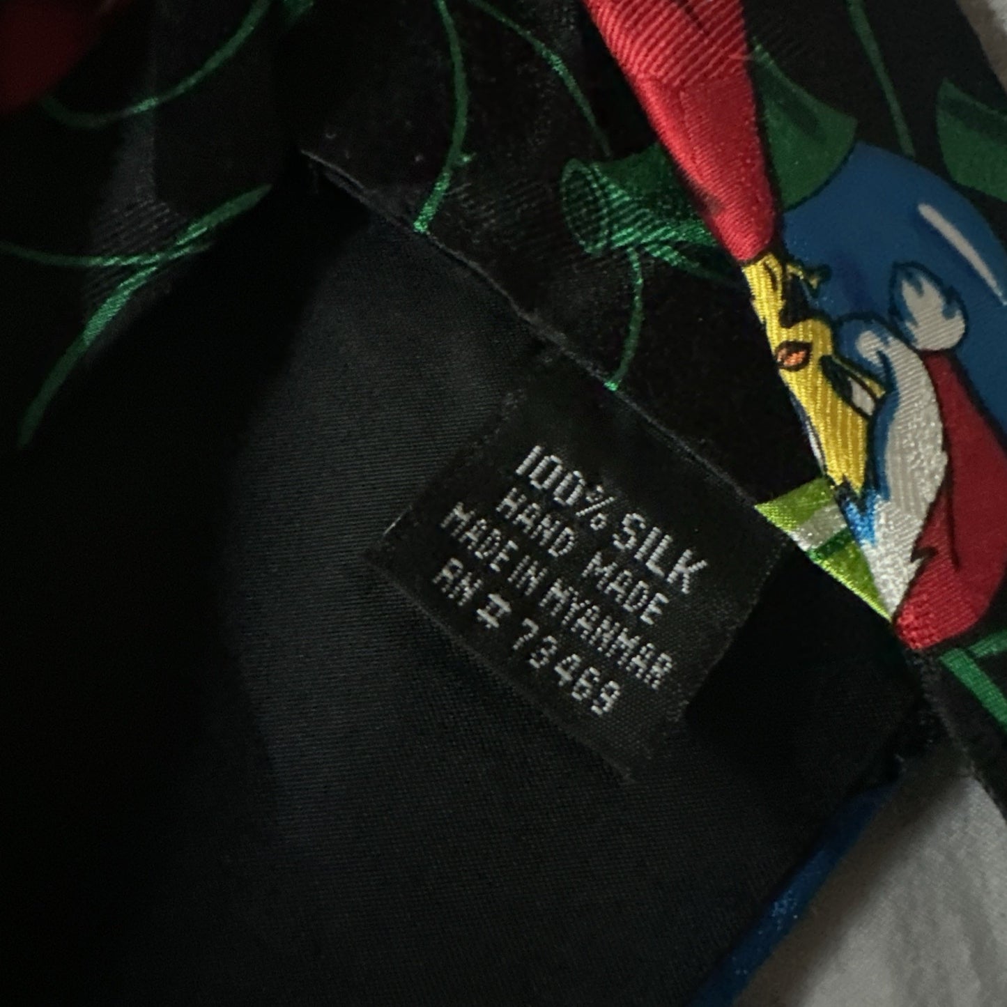 Looney Tunes Mania Tie With Christmas Lights Bugs Bunny Daffy Duck Taz