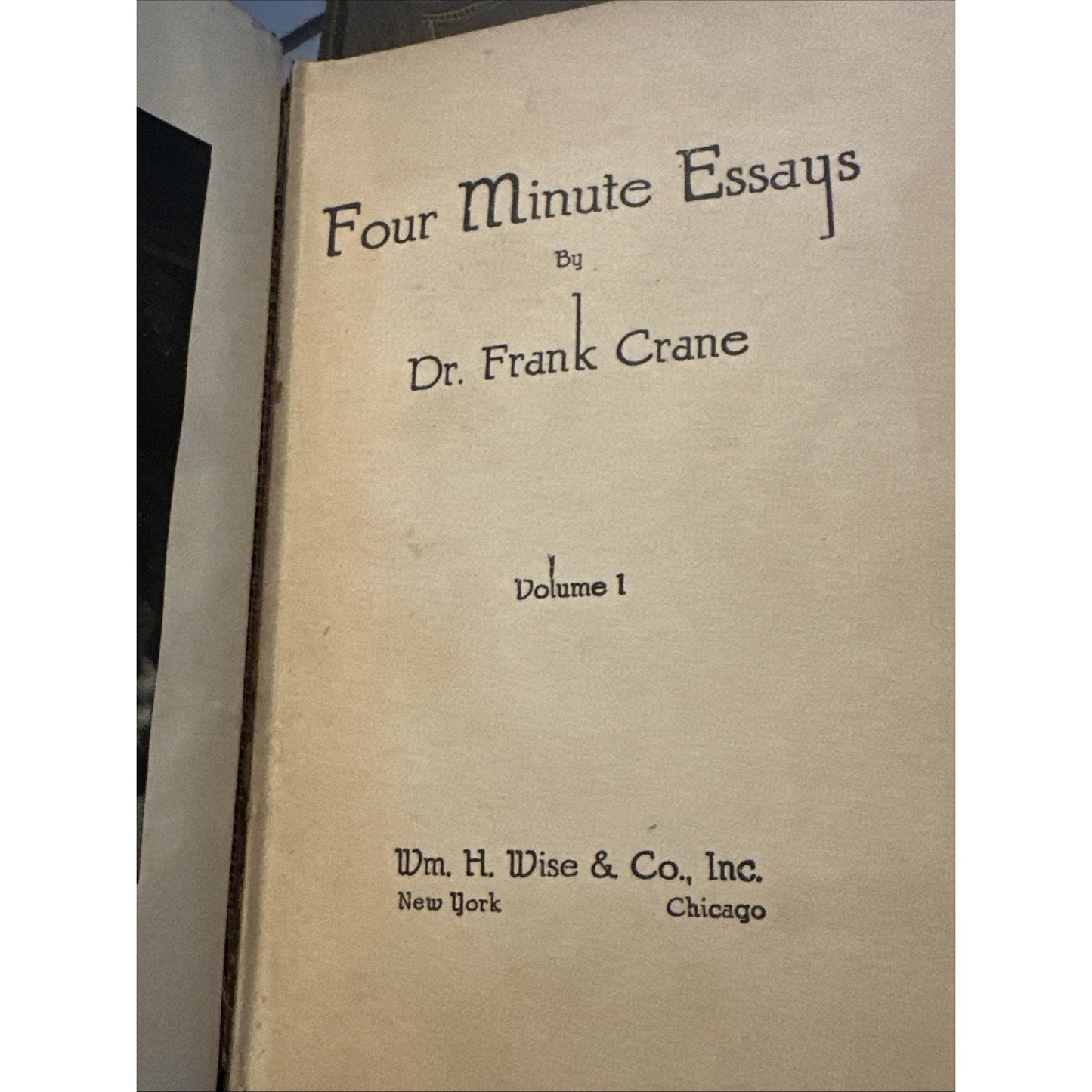 Rare Vintage 1919 Four Minute Essays by Dr Frank Crane Book Set Vol 1-10