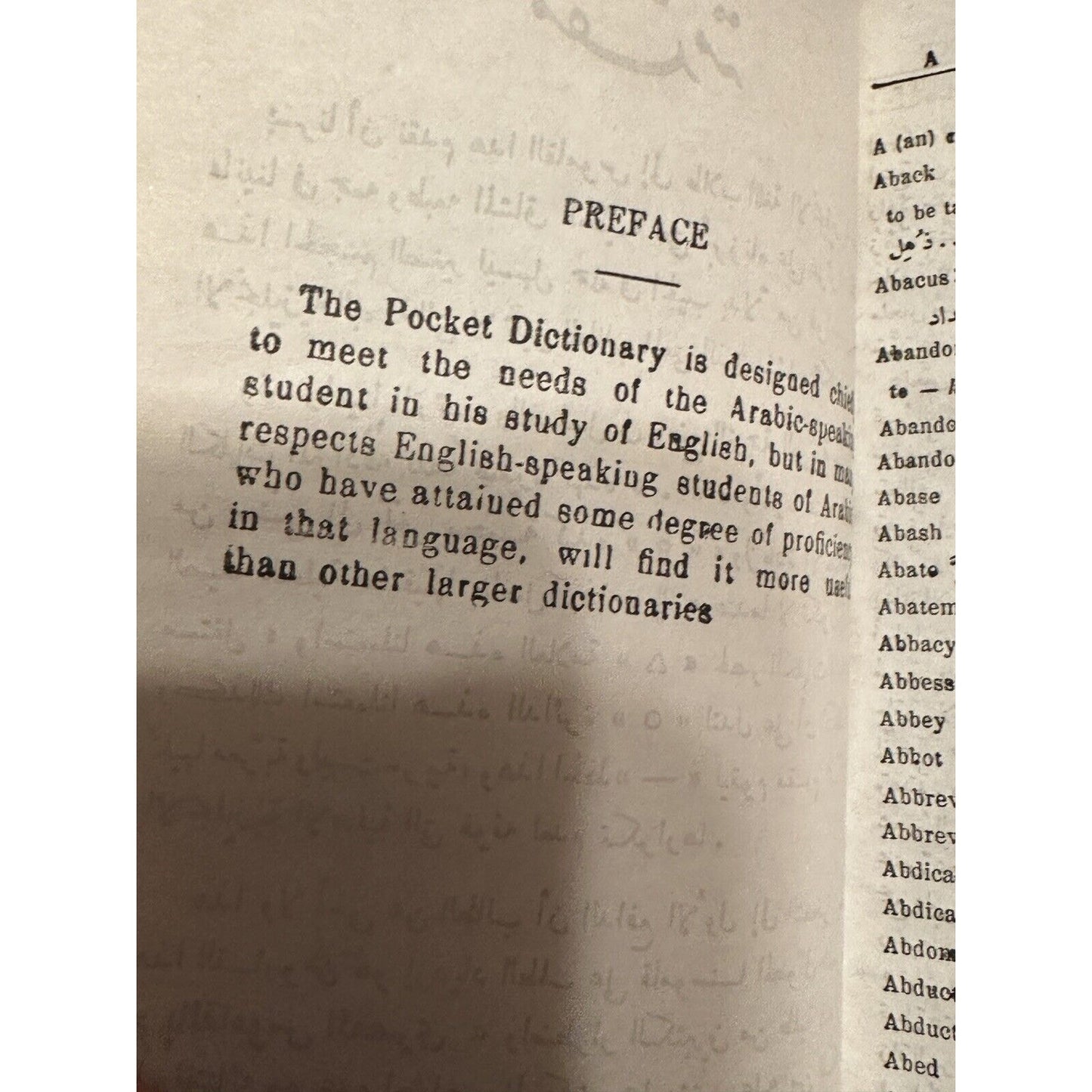 Elias' Modern Dictionary, Arabic - English By Elias A. Elias