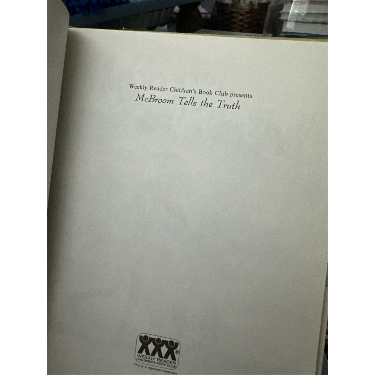 Mcbroom Tells The Truth By Sid Fleischman 1966