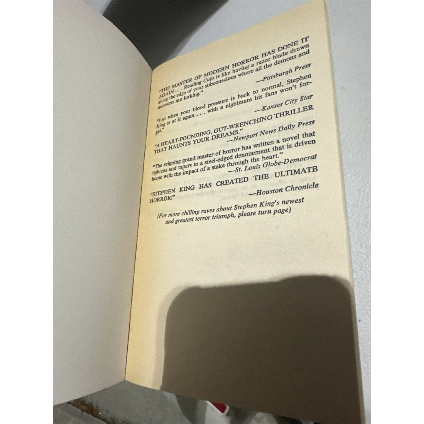 CUJO Stephen King Paperback Book 1st First Signet Edition 1981 Horror Novel RARE
