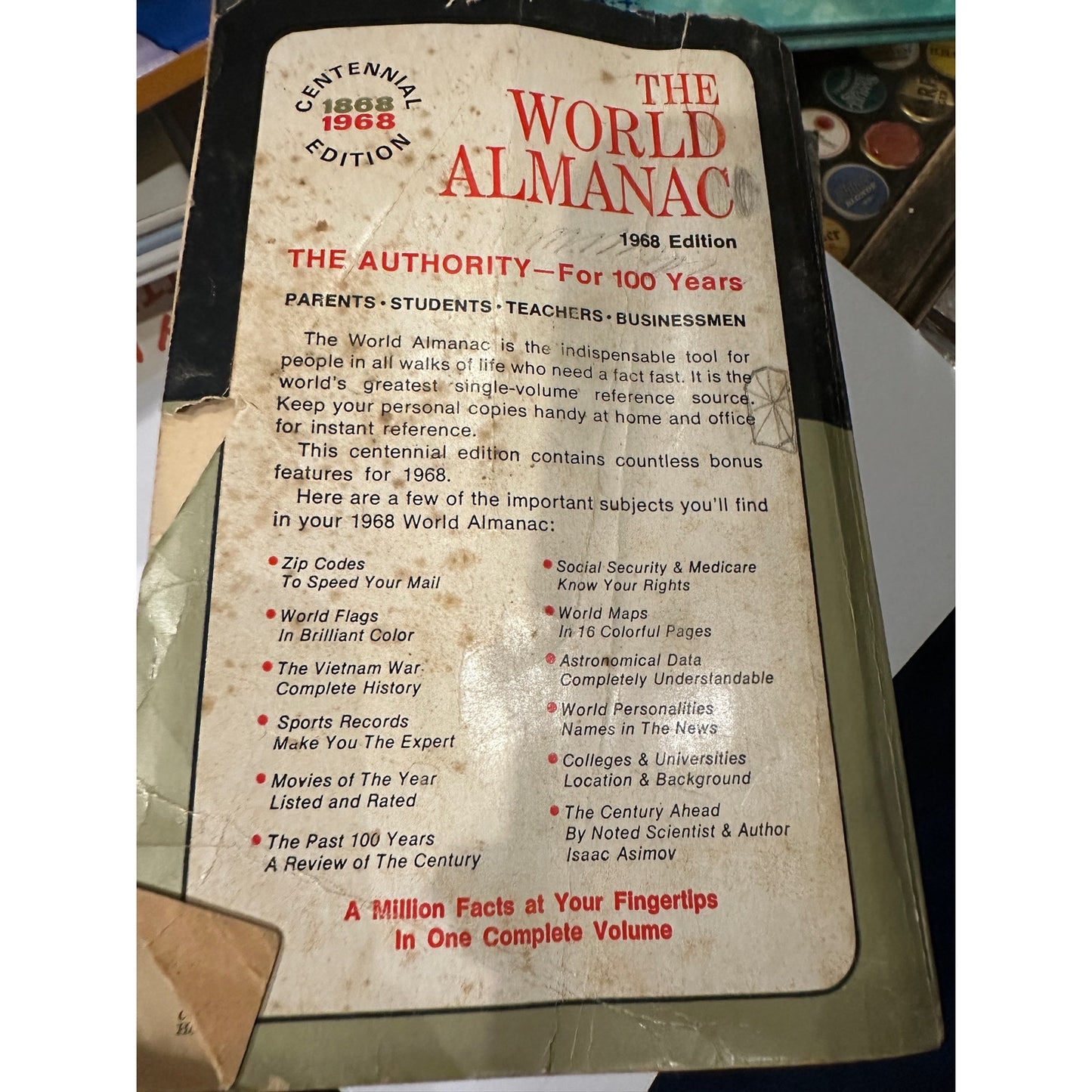 The World Almanac and Book of facts 1968 Centennial Edition
by Luman H Lewis