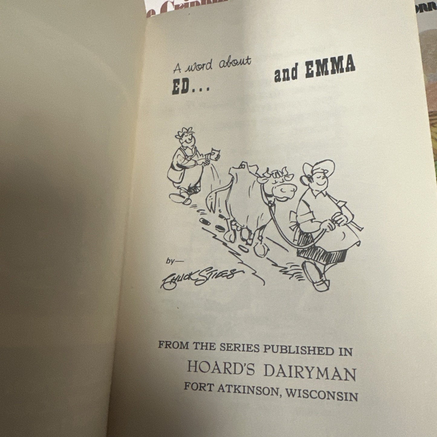 VTG Paperback Book A Word about Ed...and Emma Cartoons Hoard's Dairyman 64 Pages