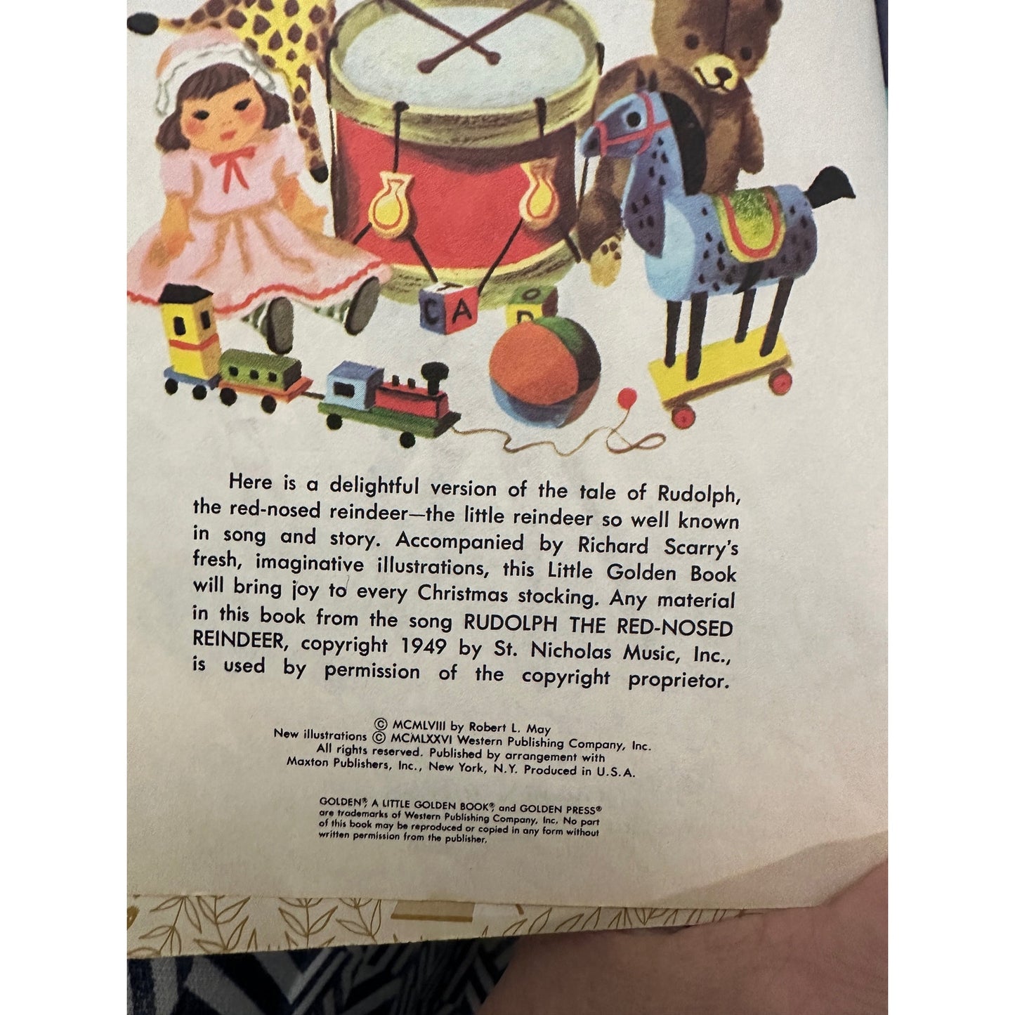 Little Golden Book Rudolph the Red Nosed Reindeer