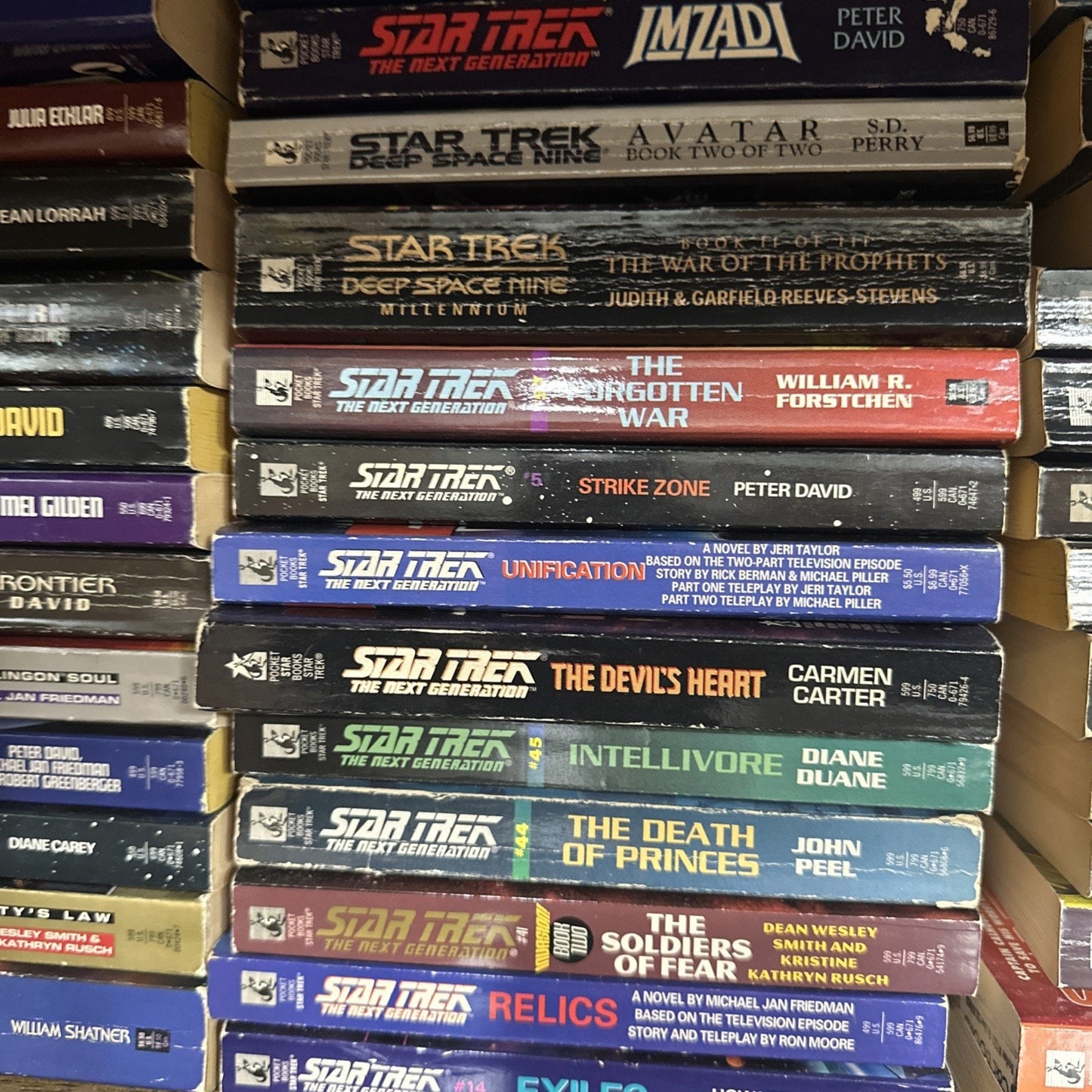 STAR TREK Book Lot of 40 Paperback Novels Paperback Published by Pocket Books