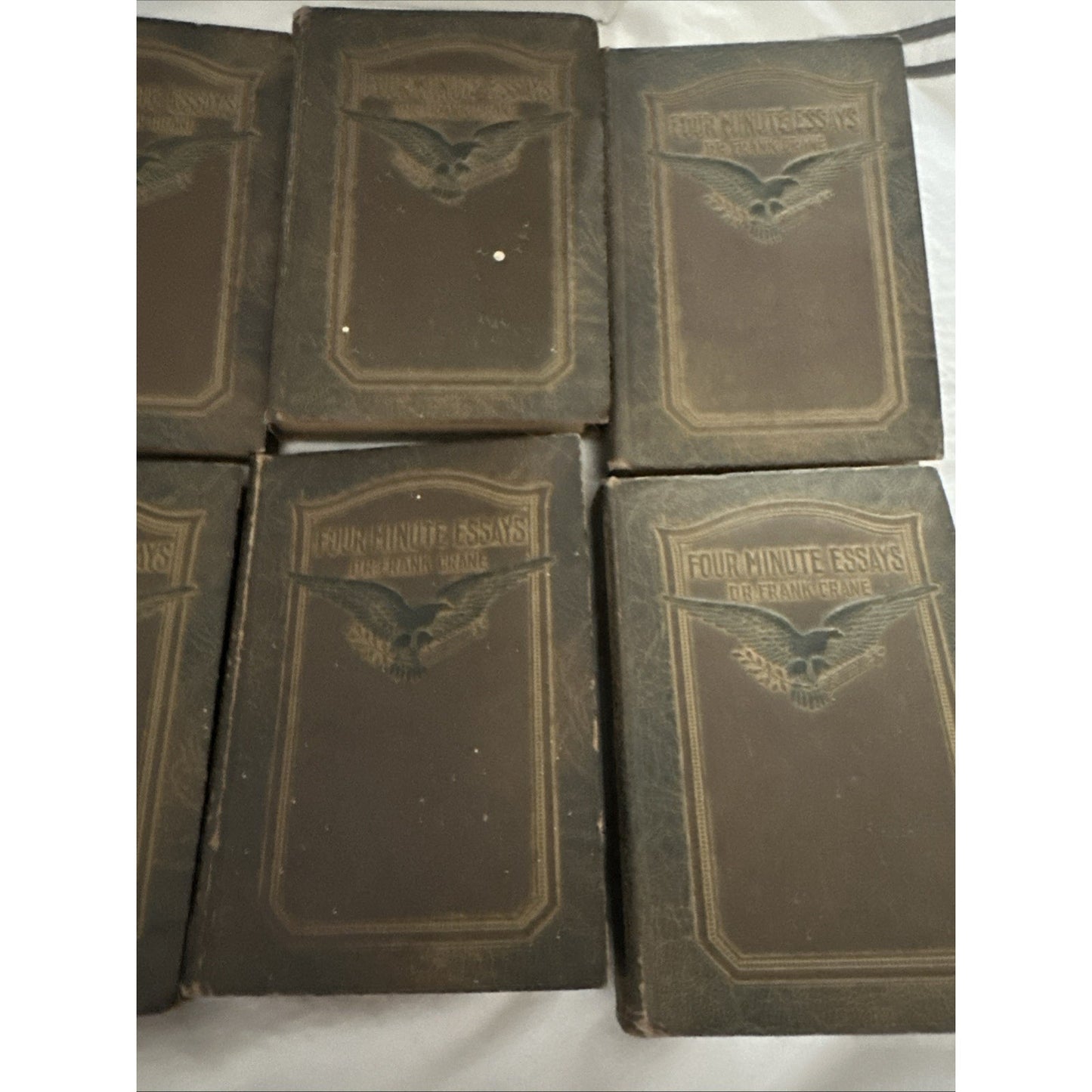 Rare Vintage 1919 Four Minute Essays by Dr Frank Crane Book Set Vol 1-10