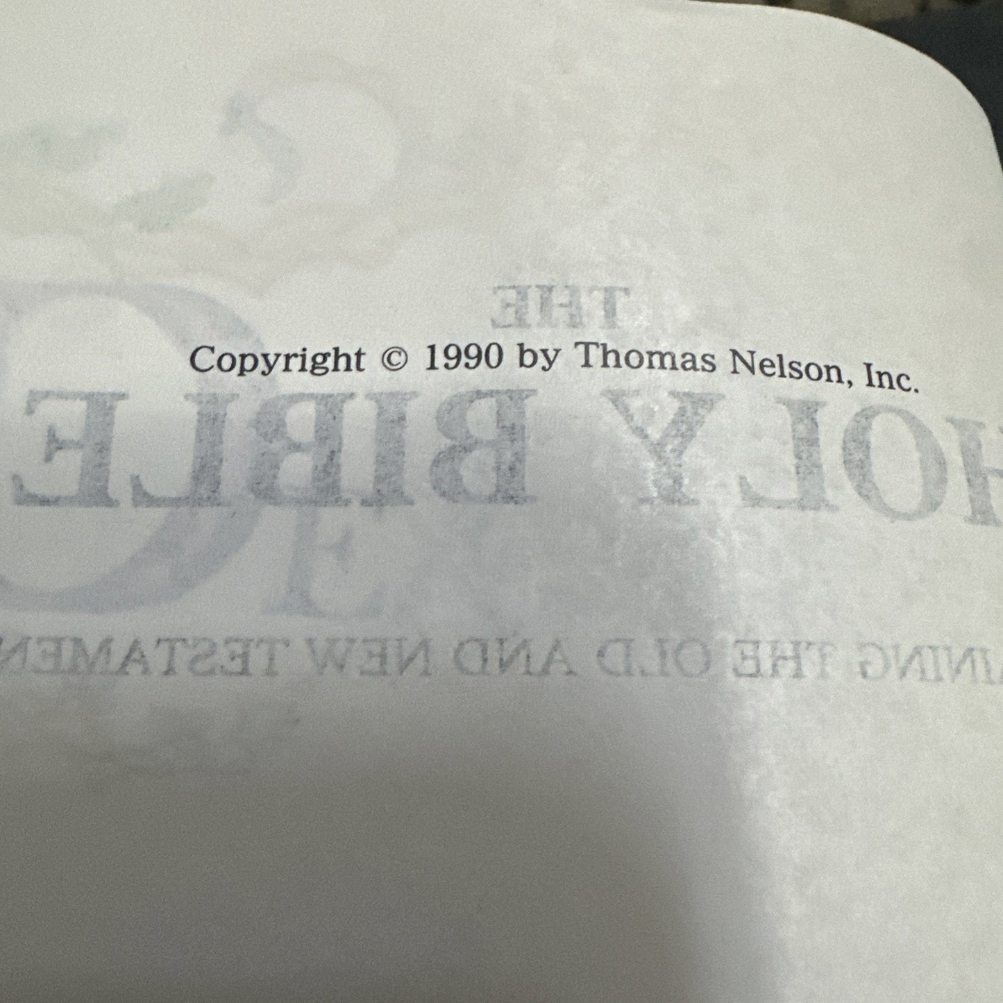 Holy Bible Regency Giant Print Reference Black Thomas Nelson 1990 KJV