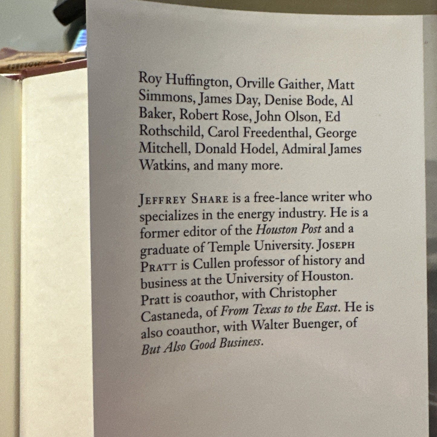 Jeffrey Share The Oil Makers Hardcover First Edition