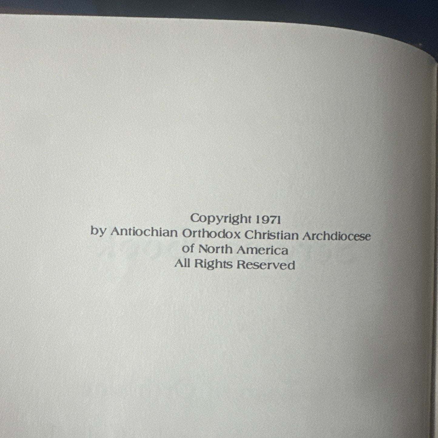 Service Book Of The Holy Orthodox-Catholic Apostolic Church