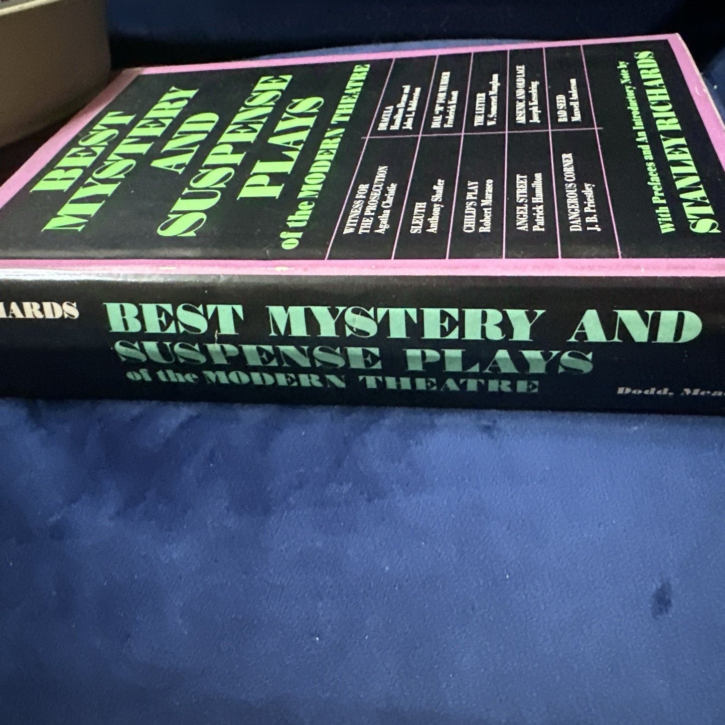 1971 BEST MYSTERY/SUSPENSE PLAYS of MODERN THEATER Complete Texts w/Prefaces