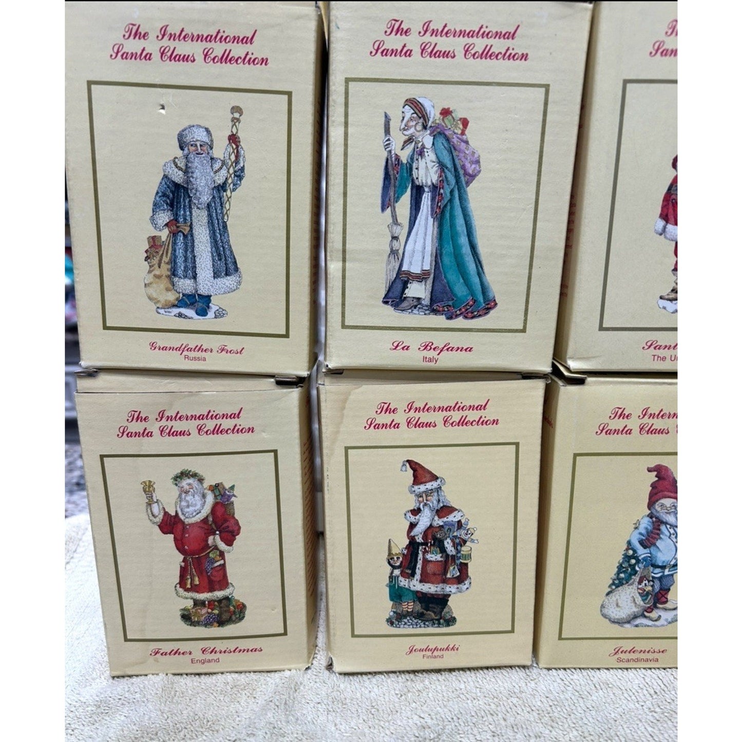 International Santa Claus collection of 16 Collectable Vintage Christmas