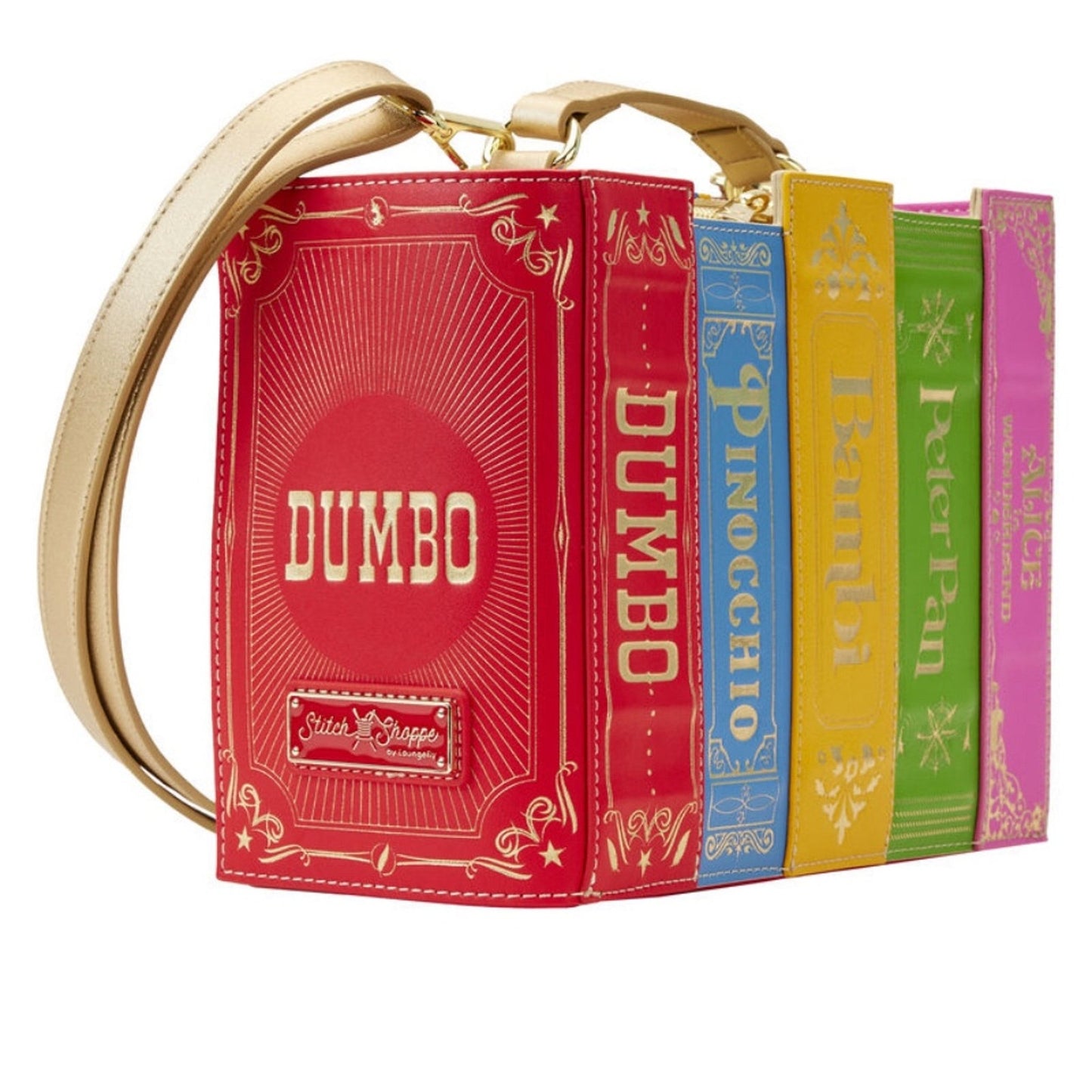 Loungefly Stitch Shoppe Classic Disney Books Crossbody Bag NWT