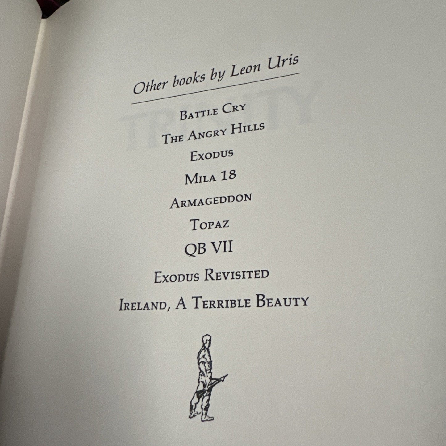 Trinity by Leon Uris Franklin Library 1976 First Edition Hardcover