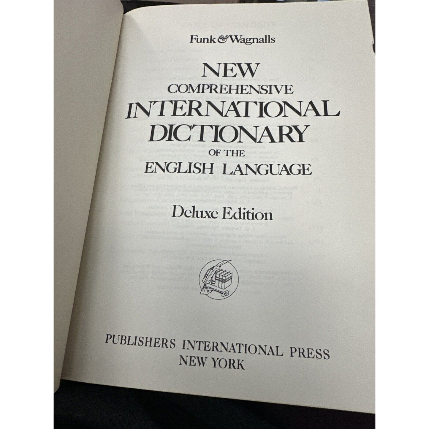 Funk And Wagnalls New Comprehensive Dictionary Of The English Language 1978 Ed