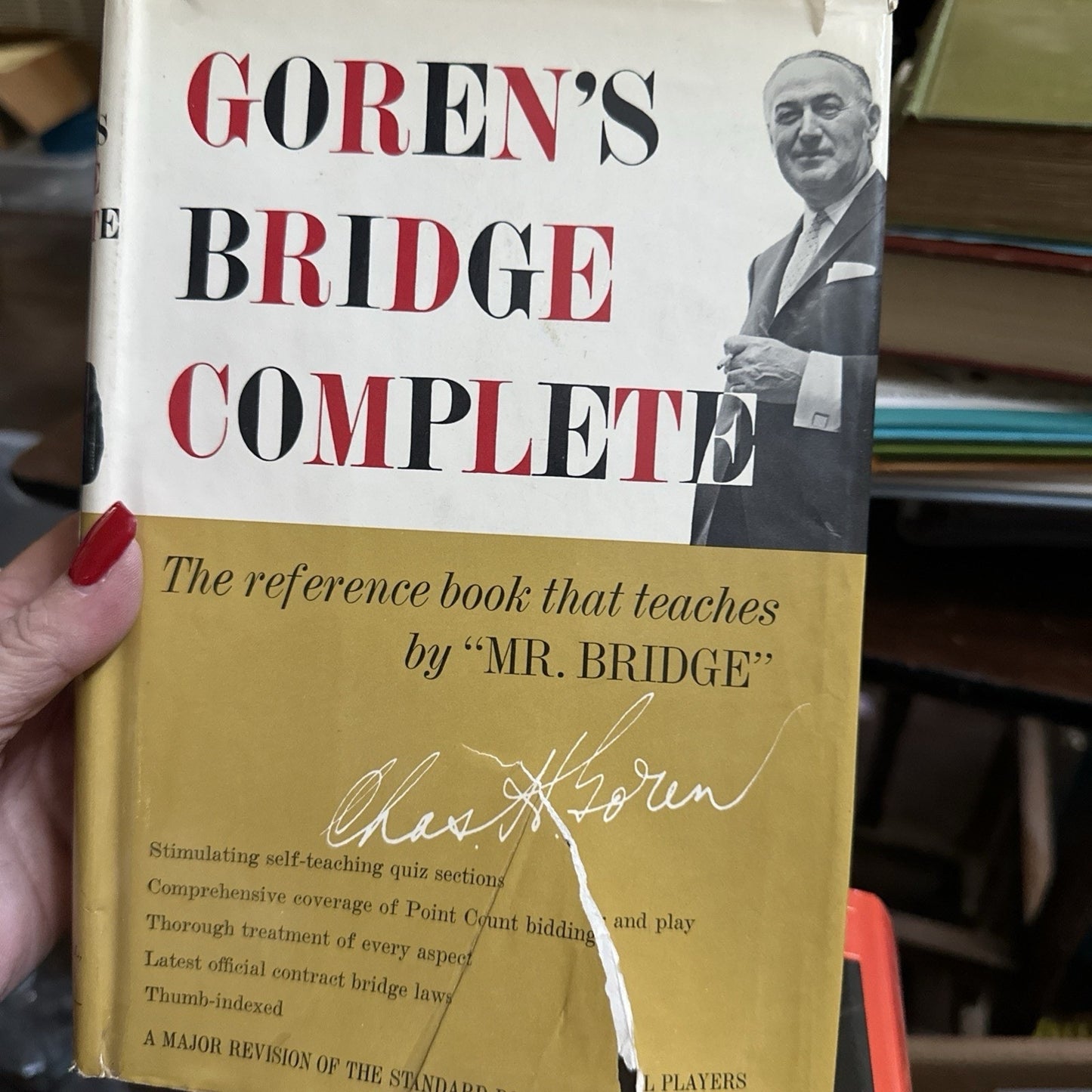 Goren's Bridge Complete:Charles H. Goren, 1963, HCDJ Vtg VGC,Rare Find