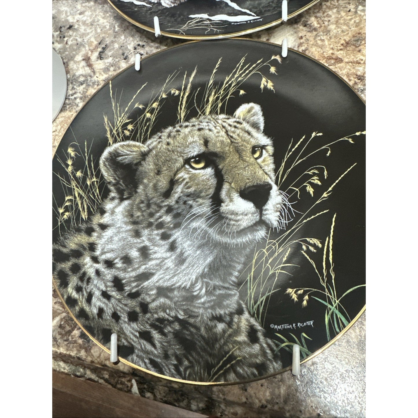 The Hamilton Collection Nature's Majestic Cats Collector's 4 Plates