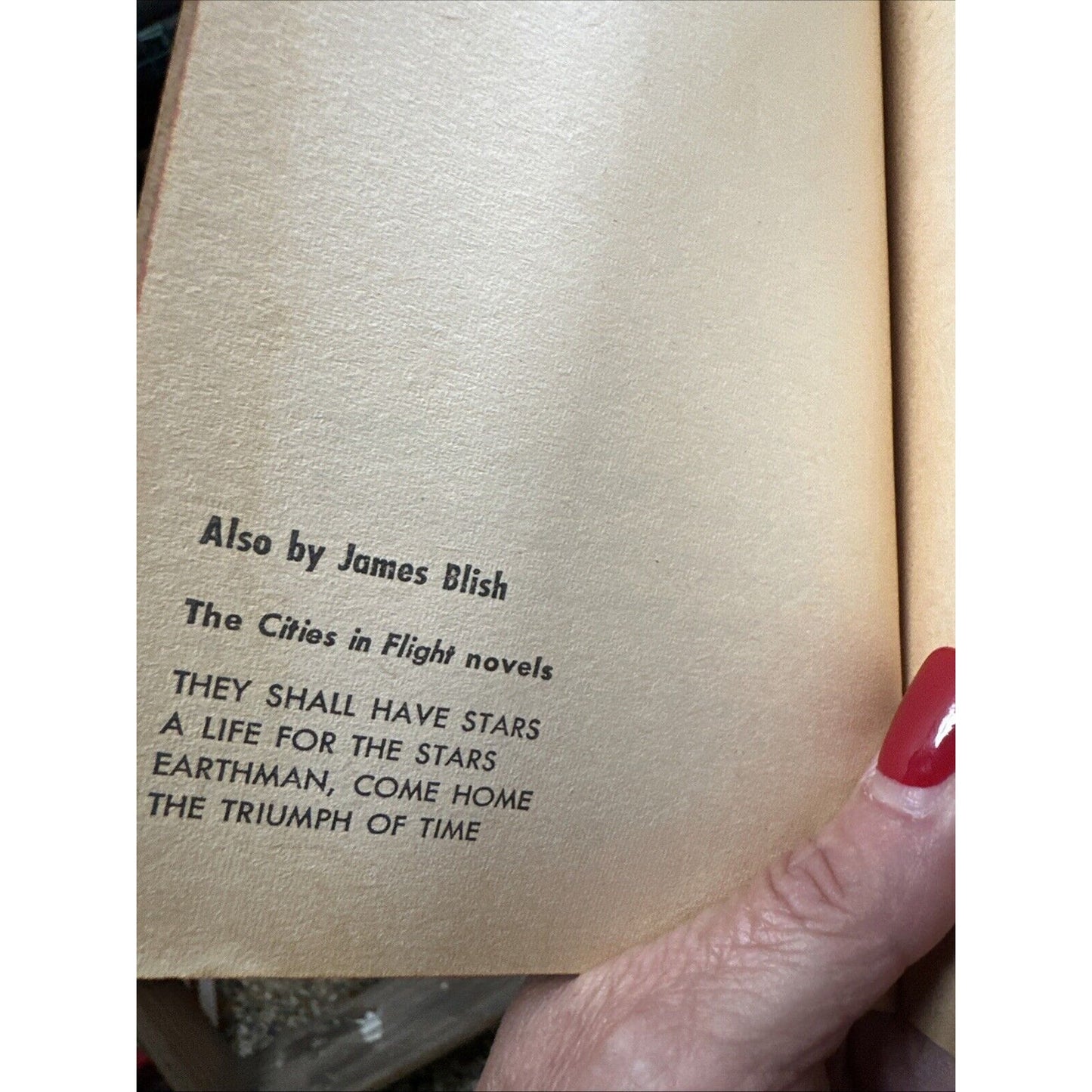 VOR by James Blish vintage 1967 Avon paperback SCIFI