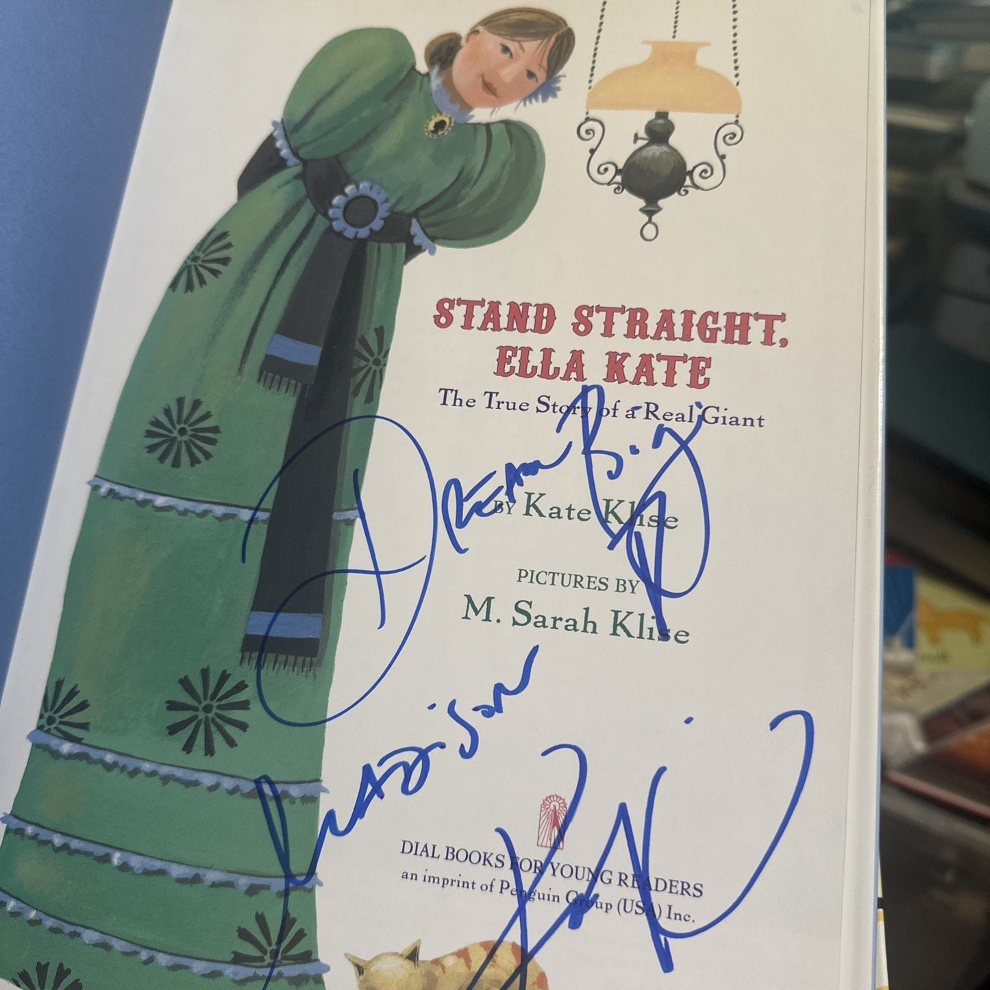 Kate Klise, M Sarah Klise / Stand Straight Ella Kate 1st Edition 2010 Signed