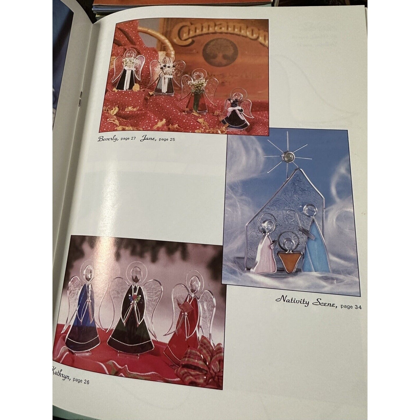 Dimensions of Christmas Stained Glass Pattern Book, Angels, Bells,