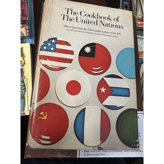 United Nations Cookbook Hardcover Barbara Kraus