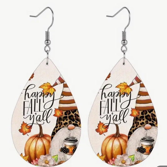 Happy Fall Y'all Earring Set *New*