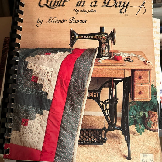 Quilt in a Day Log Cabin Patterns Quilting Book  by Eleanor Burns