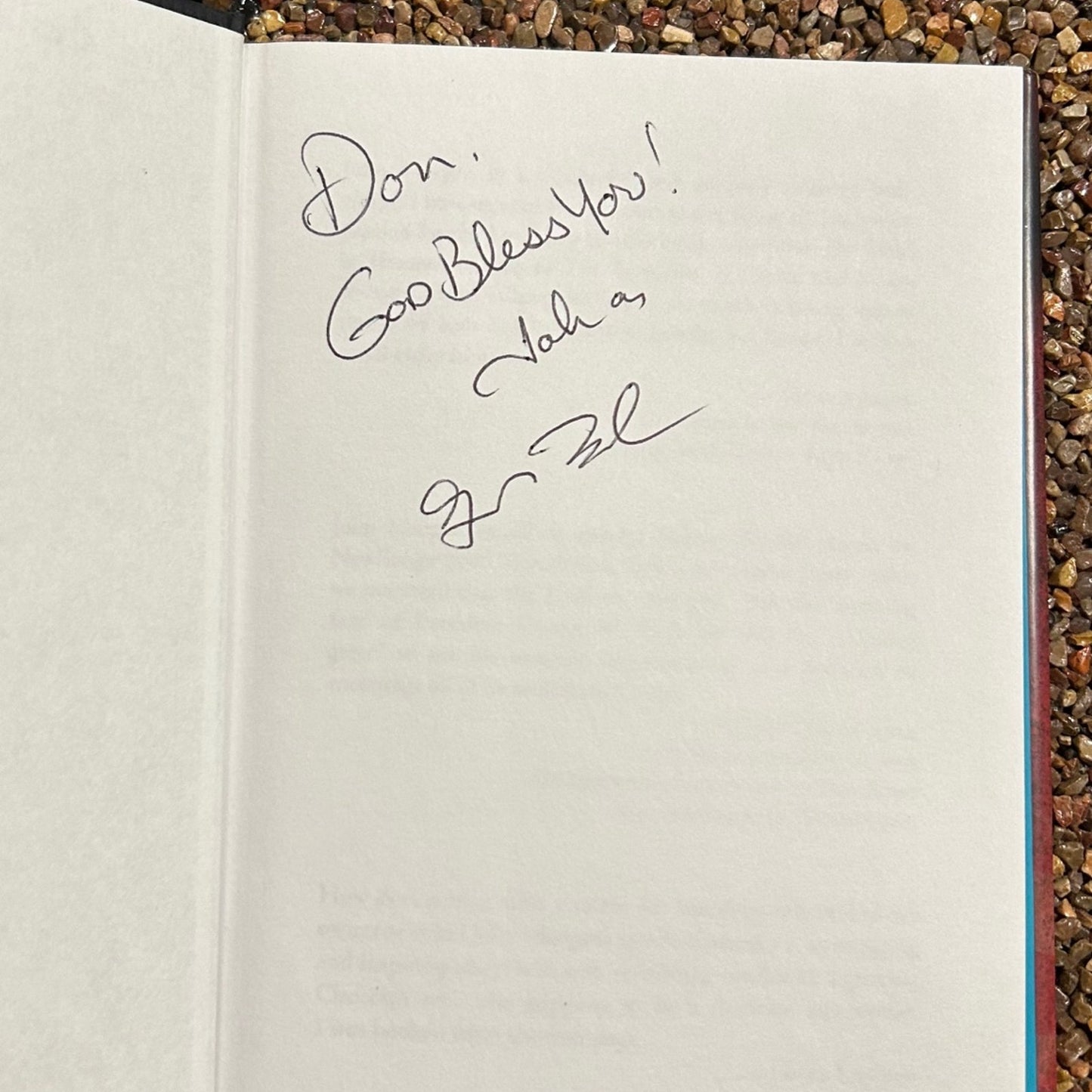 GEORGE W. BUSH Hard Cover Autographed & 8x10photo