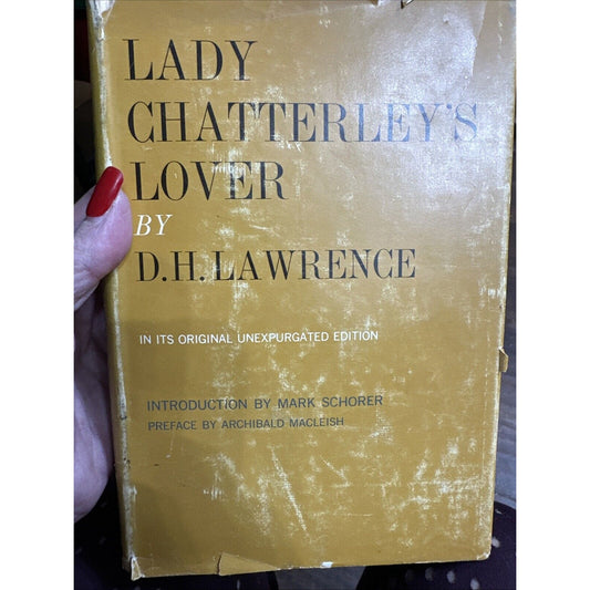 Lady Chatterley's Lover by DH Lawrence Hardcover 1959 Edition with Dust Jacket