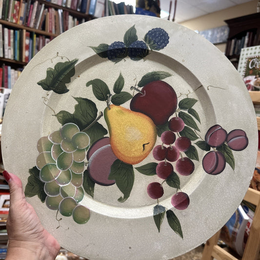 Vintage Home Interiors Sonoma Villa Decorative Wall Hanging 15" Fruit Plate