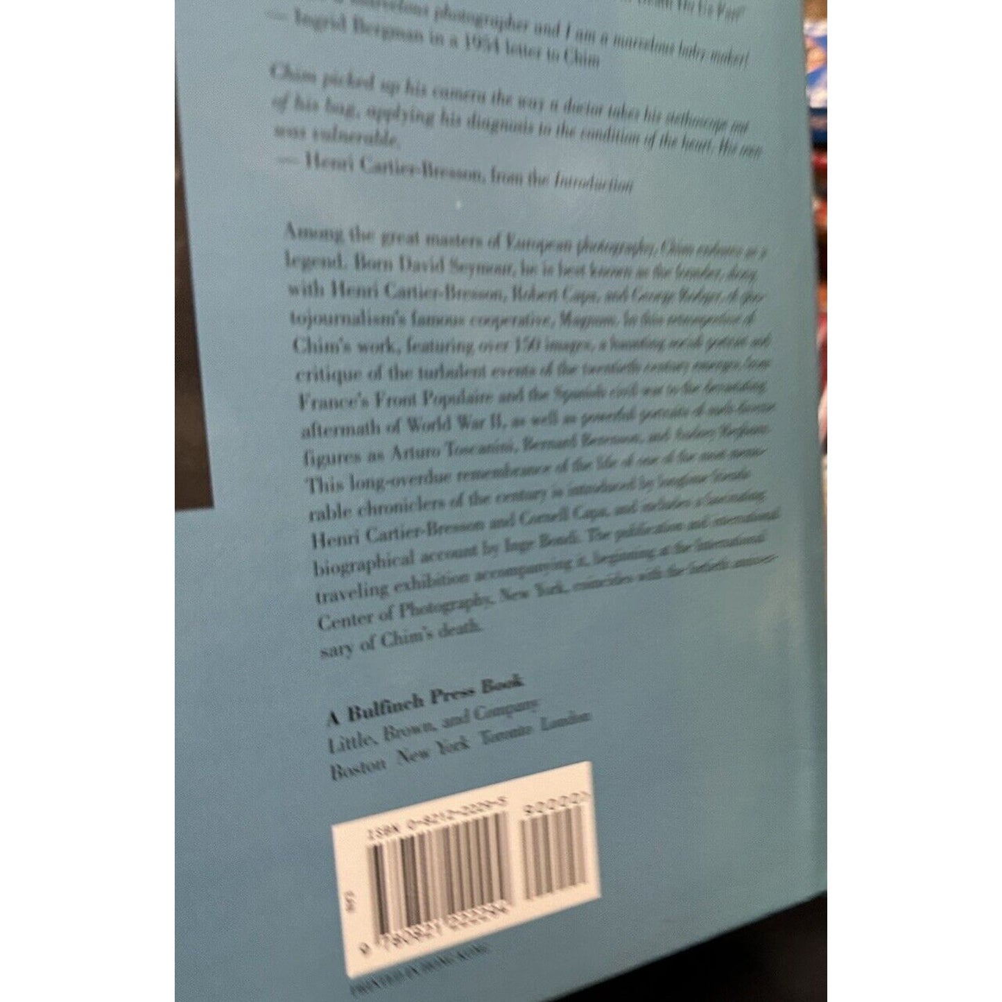 Chim : The Photographs of David Seymour Hardcover Inge Bondi