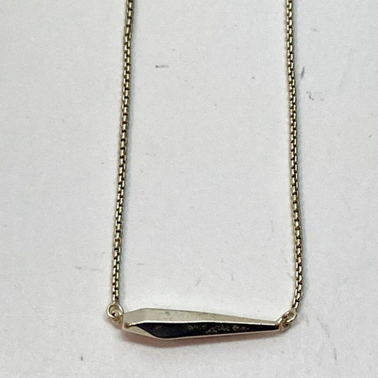 Designer Kendra Scott Gold-Tone Rhinestone Pendant Necklace With Dust Bag