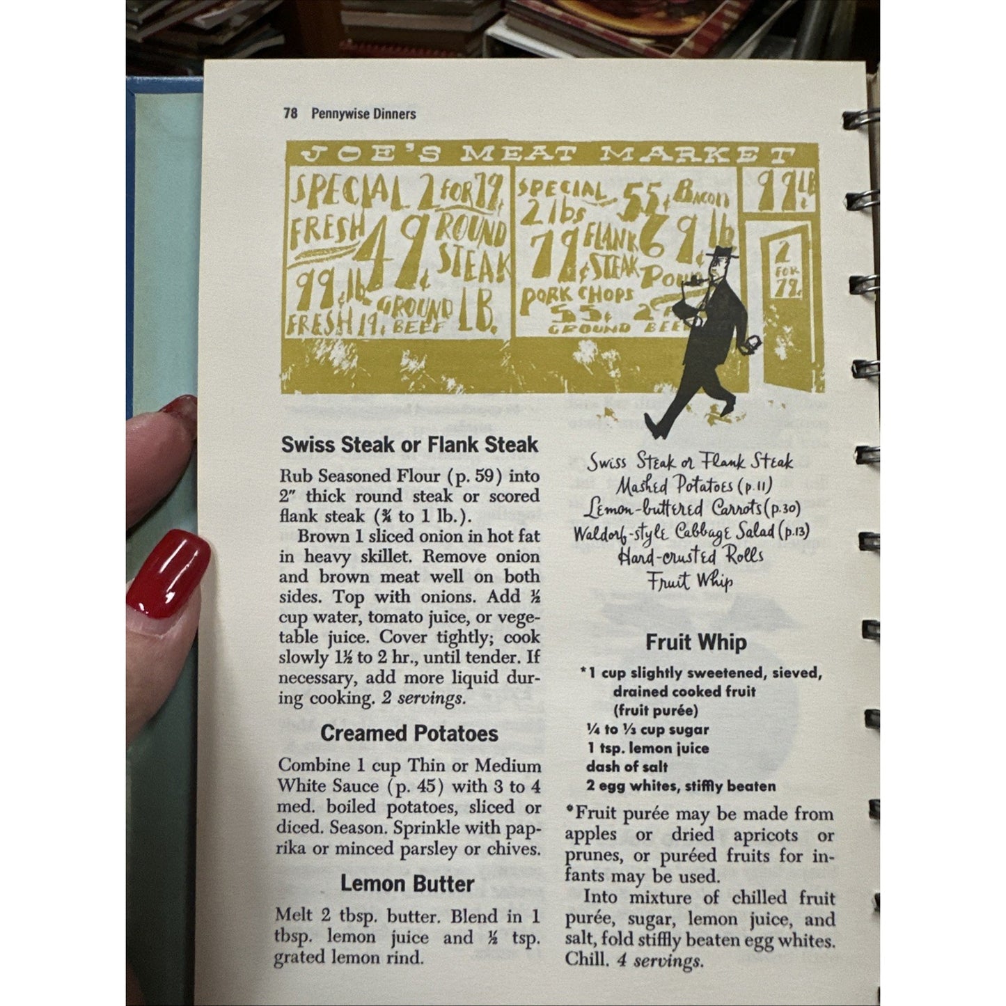 Vintage Betty Crocker's Dinner for Two Cook book 1958 1st Ed 1st Print