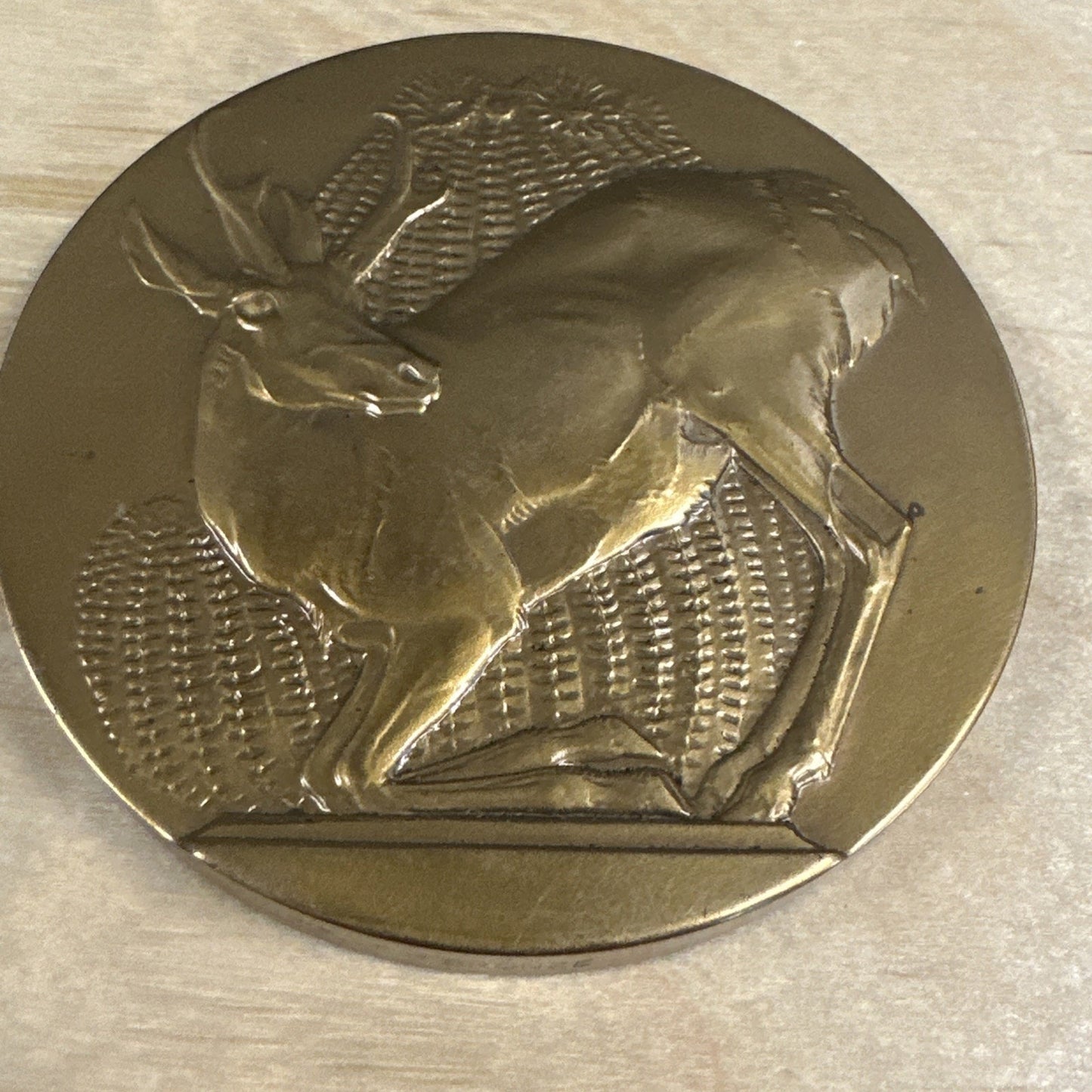 Towle Bronze Deer Paperweight 1977- Nice Condition
