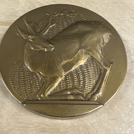 Towle Bronze Deer Paperweight 1977- Nice Condition