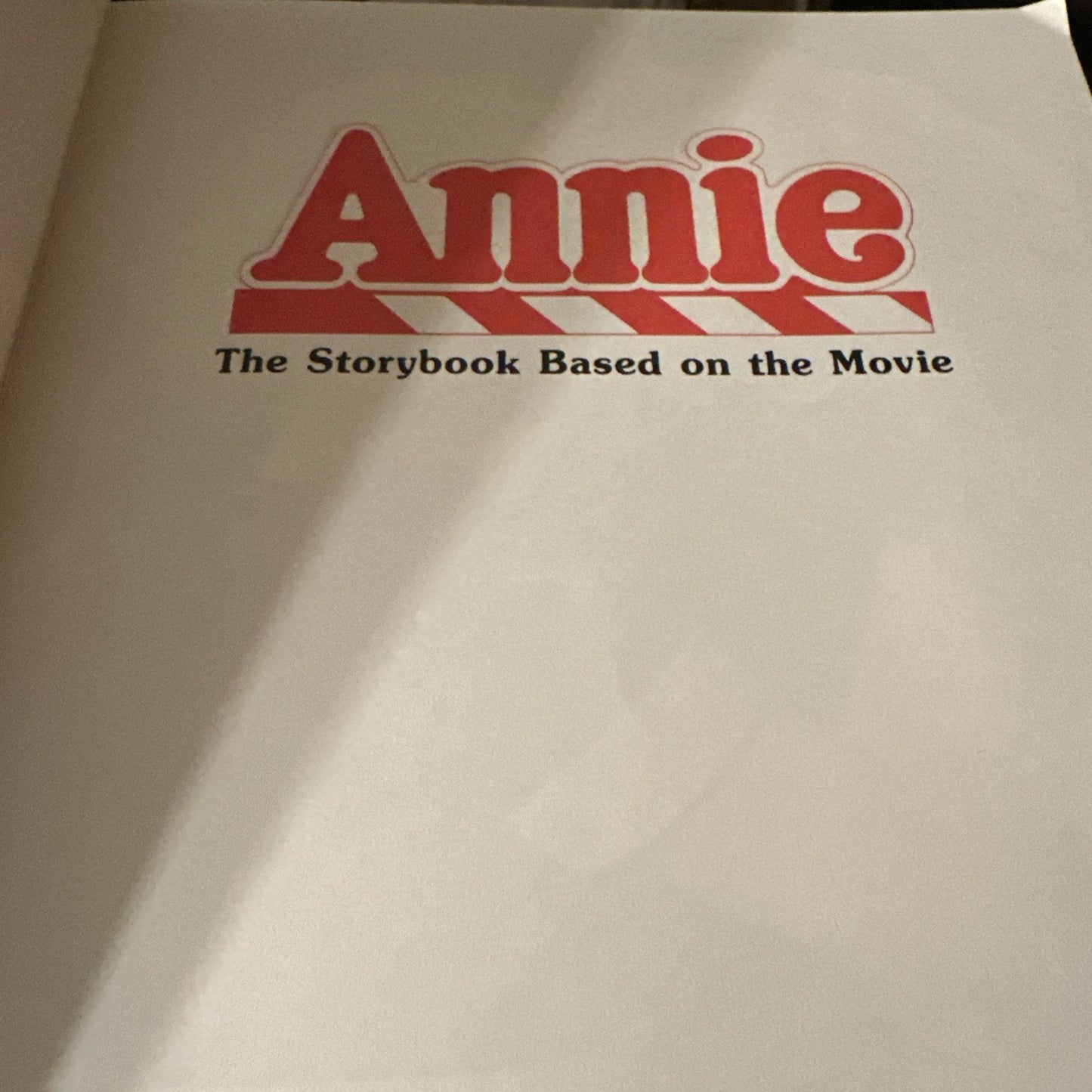 Annie The Storybook Based On The Movie Vintage Scholastic Book 1982 Amy Ehrlich