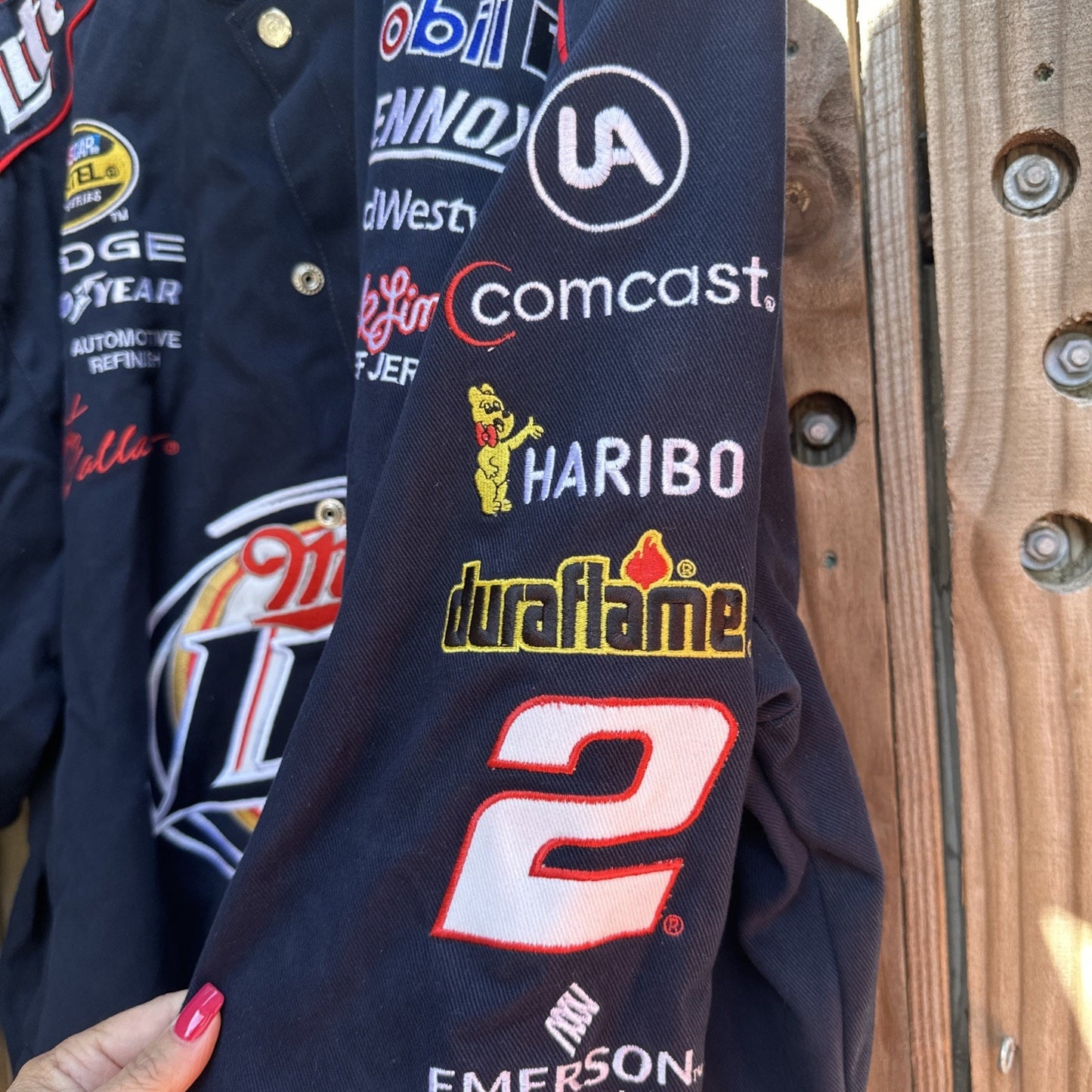 Vintage Miller Lite Rusty Wallace NASCAR Jacket New With Tags 2XL