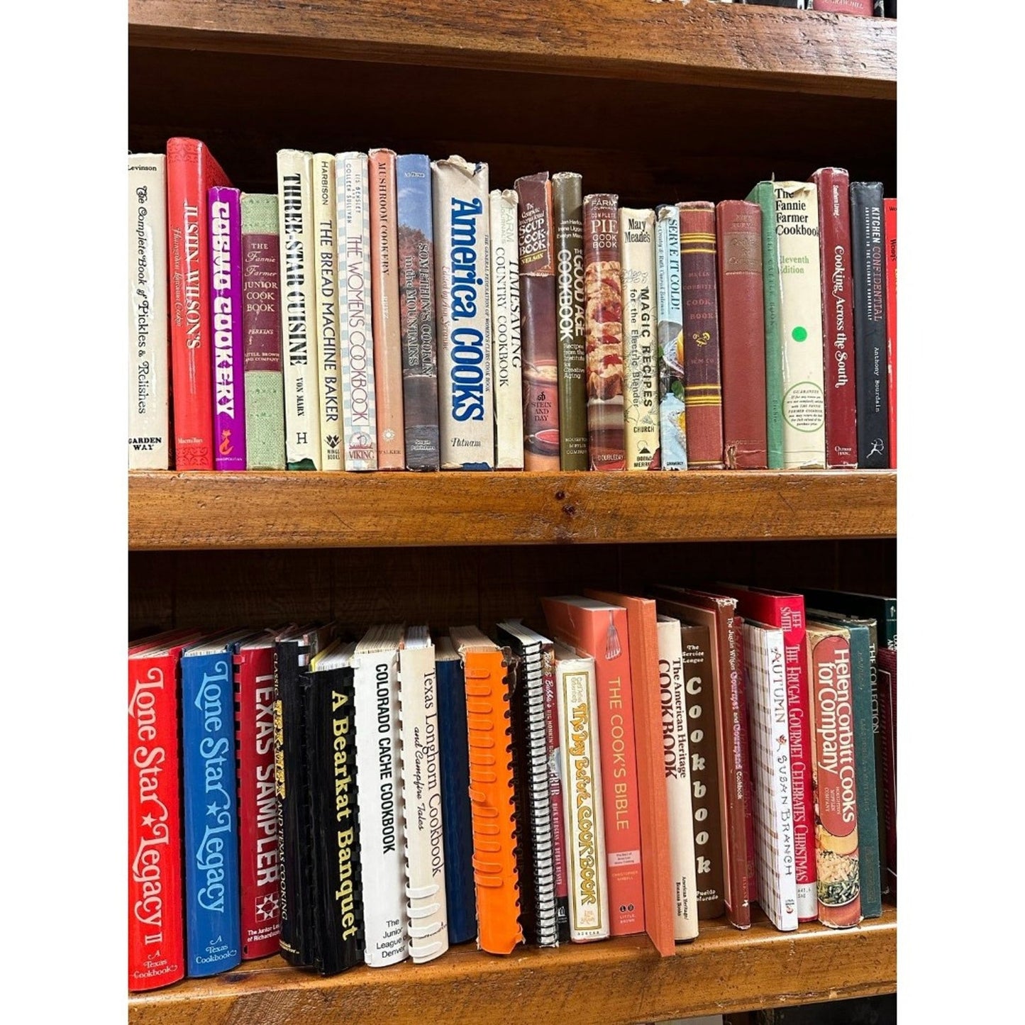Mix of over 20 pounds of cookbooks
