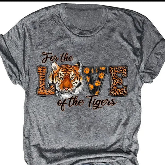 For the Love of tigers shirt graphic Tee