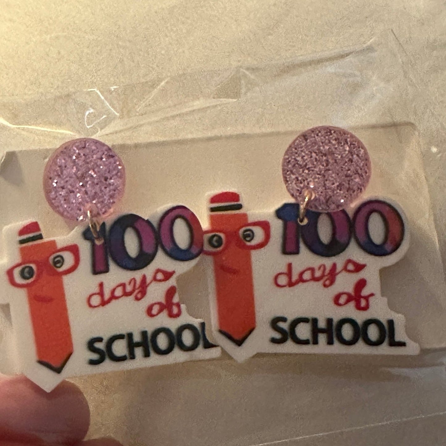 5 different Earrings teacher fun cute