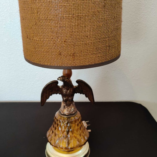 Vintage Mid Century  Eagle Art LAMP Tested Works. MCM