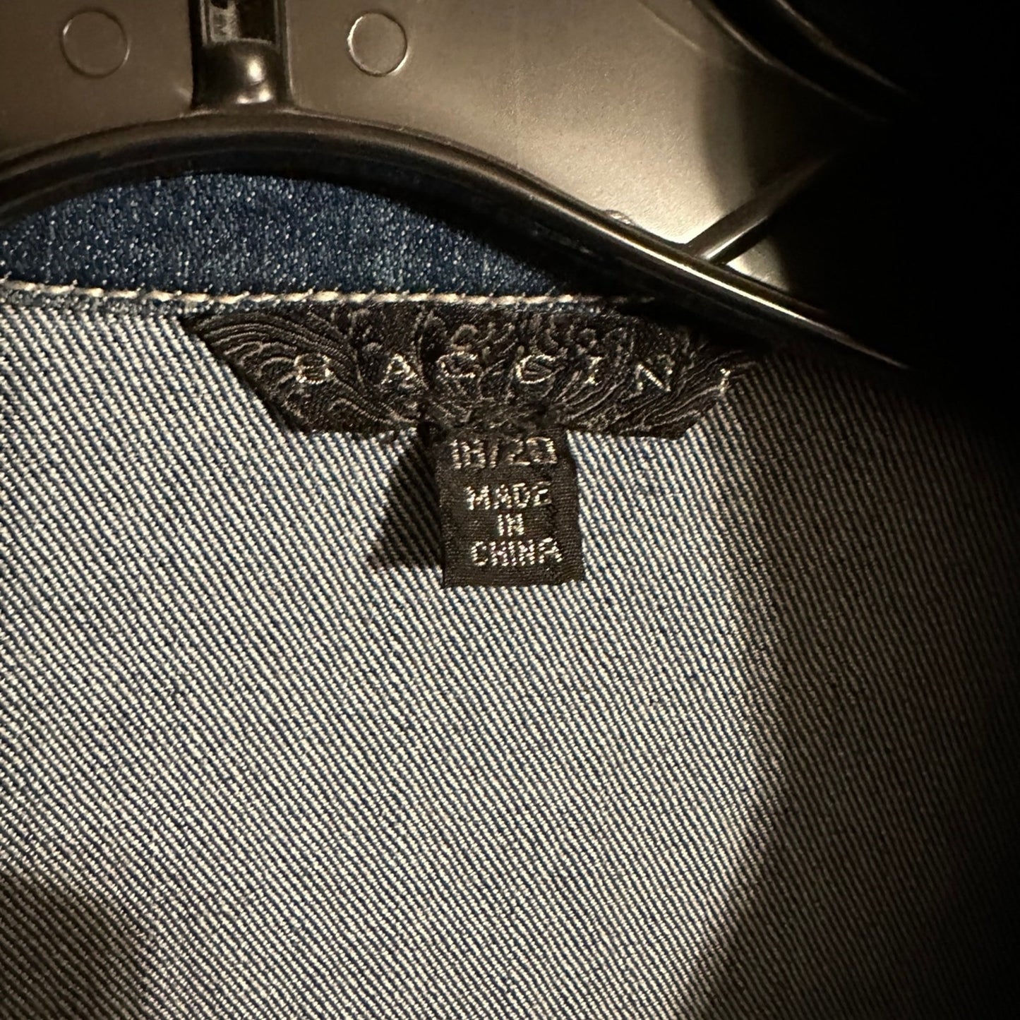 Baccini Jean Jacket rhinestones DIVA roses
