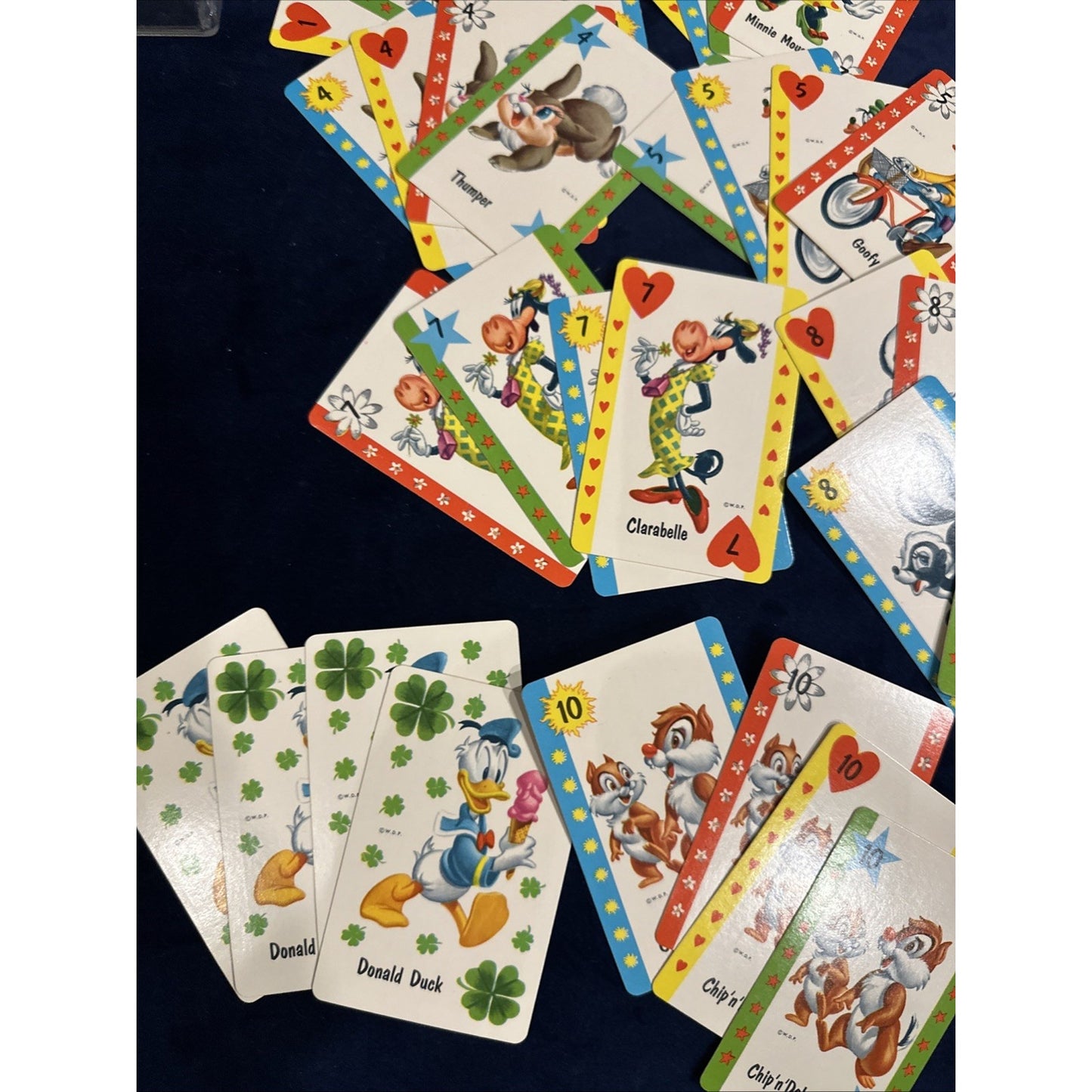 Vintage Whitman Disney Old Maid Playing Cards Card Game COMPLETE 4492 1960s