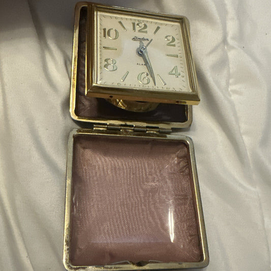 ca1940-50s Linden Travel Alarm Clock Germany