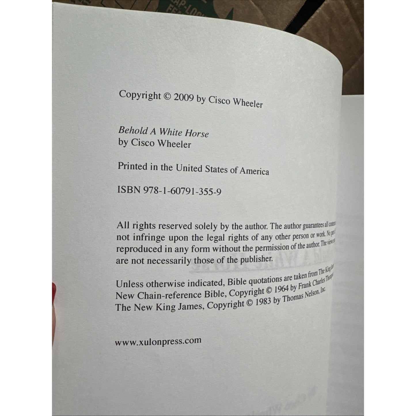 Behold a White Horse, Paperback by Wheeler, Cisco, Spiritual.